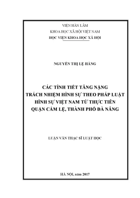 Luận văn thạc sĩ luật học các tội hiếp dâm theo quy định của bộ luật hình sự việt nam