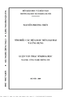 Tìm hiểu ác hệ logic mờ loại hai và ứng dụng