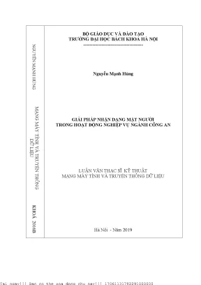 Giải pháp nhận dạng mặt người trong hoạt động nghiệp vụ ngành ông an