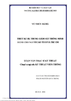 Thiết kế hệ thống giám sát thông minh dành ho người ao tuổi và trẻ em