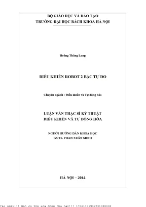Điều khiển trượt ho robot 2 bậ tự do