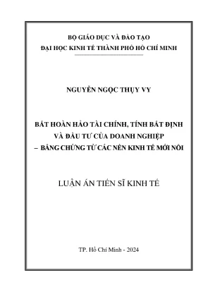 Bất hoàn hảo tài chính tính bất định và đầu tư của doanh nghiệp bằng chứng từ các nền kinh tế mới nổi