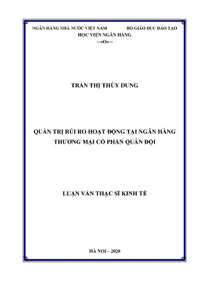 Quản trị rủi ro hoạt động tại ngân hàng thương mại cổ phần quân đội