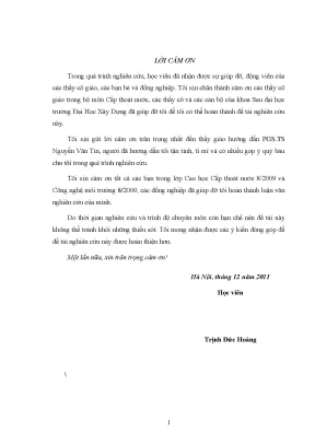 Nghiên cứu ứng dụng mô hình lọc tự rửa cấp nước quy mô nhỏ