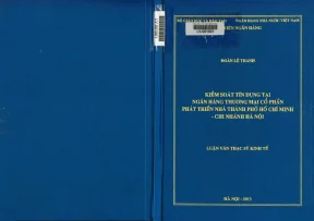 Kiểm soát tín dụng tại ngân hàng thương mại cổ phần phát triển nhà thành phố hồ chí minh chi nhánh hà nội