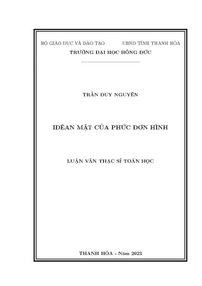 Iđêan mặt của phức đơn hình