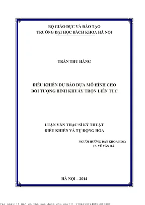 Điều khiển dự báo dựa mô hình ho đối tượng bình khuấy liên tụ