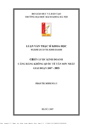 Chiến lượ kinh doanh ảng hàng không quố tế tân sơn nhất giai đoạn 2007 2015