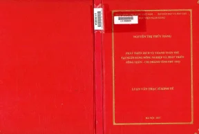 Phát triển dịch vụ thanh toán thẻ tại ngân hàng nông nghiệp và phát triển nông thôn chi nhánh tỉnh phú thọ luận văn thạc sỹ kinh tế