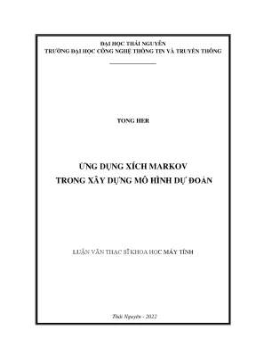 Ứng dụng xích markov trong xây dựng mô hình dự đoán