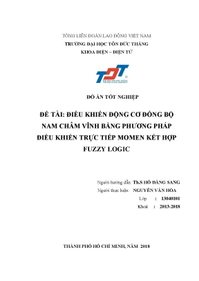 Điều khiển động cơ đồng bộ nam châm vĩnh cửu bằng fuzzy logic