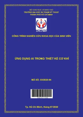 Đề tài ứng dụng ai trong thiết kế cơ khí