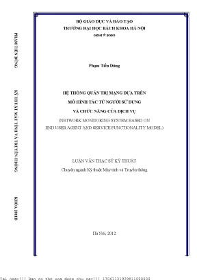 Hệ thống quản trị mạng dựa trên mô hình tá tử người sử dụng và hứ năng ủa dịh vụ
