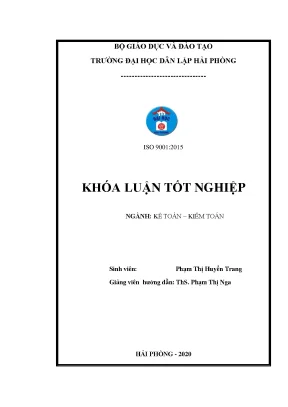 Luận văn tốt nghiệp hoàn thiện công tác kế toán doanh thu chi phí và xác định kết quả kinh doanh tại công ty tnhh thiên lộc