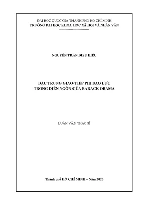 Đặc trưng giao tiếp phi bạo lực trong diễn ngôn của barack obama