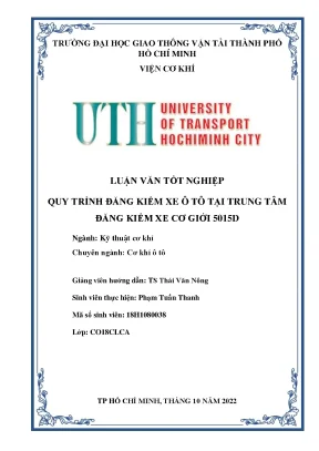 Quy trình đăng kiểm xe ô tô tại trung tâm đăng kiểm xe cơ giới 5015d