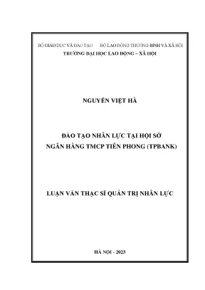 Đào tạo nhân lực tại hội sở ngân hàng tmcp tiên phong