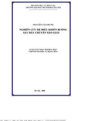 Nghiên ứu hệ điều khiển buồng sấy dây chuyền xeo giấy
