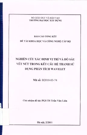 Nghiên cứu xác định vị trí và độ sâu của nước trong kết cấu hệ thanh sử dụng phân tích wavelet