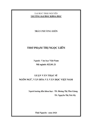 Thơ phạm thị ngọc liên