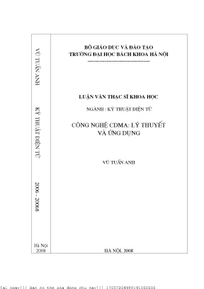 Công nghệ cdma lý thuyết và ứng dụng