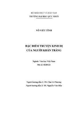 Đặc điểm truyện kinh dị của người khăn trắng