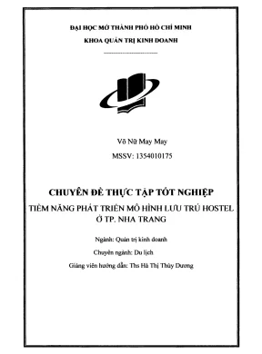 Tiềm năng phát triển mô hình lưu trú hostel ở tp nha trang