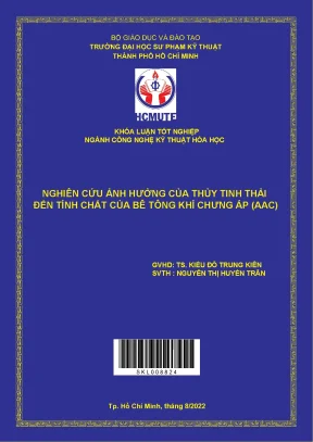 Nghiên cứu ảnh hưởng của thuỷ tinh thải đến tính chất của bê tông khí chưng áp aac