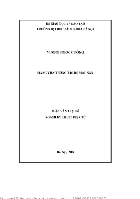 Mạng viễn thông thế hệ mới ngn