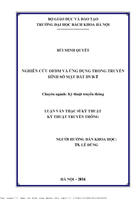 Nghiên ứu ofdm và ứng dụng trong truyền hình số mặt đất dvb t