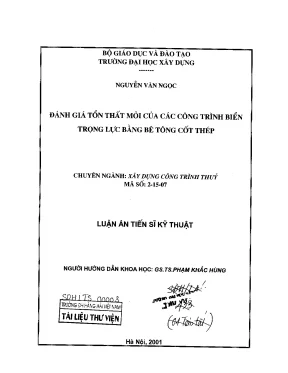 Đánh giá tổn thất mới của các công trình biển trọng lực bằng bê tông cốt thép