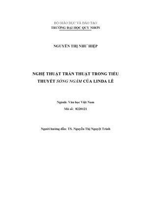 Nghệ thuật trần thuật trong tiểu thuyết sóng ngầm của linda lê