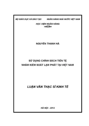 Sử dụng chính sách tiền tệ nhằm kiểm soát lạm phát tại việt nam