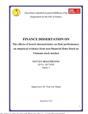 The effects of board characteristics on firm performance an empirical evidence from non financial firms listed on vietnam stock market