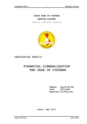 Financial liberalization the case of vietnam graduation thesis