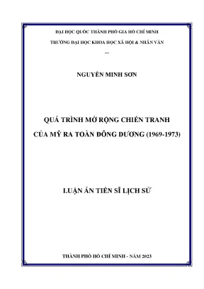 Quá trình mở rộng chiến tranh của mỹ ra toàn đông dương 1969 1973