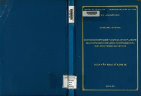Giải pháp kết hợp nghiệp vụ đăng ký lưu ký và thanh toán chứng khoán giữa công ty chứng khoán và ngân hàng thương mại việt nam