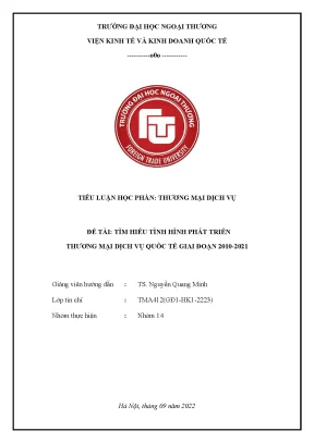 Đề tài tìm hiểu tình hình phát triển thương mại dịch vụ quốc tế giai đoạn 2010 2021