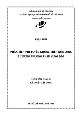 Phân tích phi tuyến khung thép nửa cứng sử dụng phương pháp vùng dẻo
