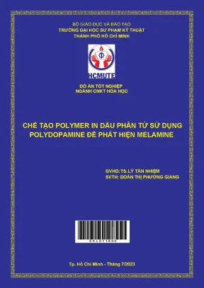 Chế tạo polymer in dấu phân tử sử dụng polydopamine để phát hiện melamine