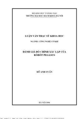 Đánh giá độ hính xá lặp ủa rôbốt pegasus