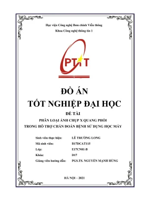 Phân loại ảnh chụp xquang phổi trong hỗ trợ chẩn đoán bệnh sử dụng học máy