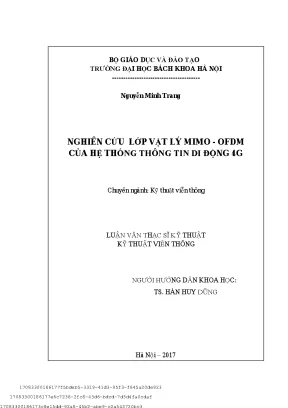 Nghiên ứu lớp vật lý mimo ofdm ủa hệ thống thông tin di động 4g