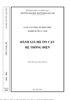 Đánh giá độ tin ậy hệ thống điện