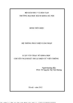 Hệ thống phát hiện xâm nhập