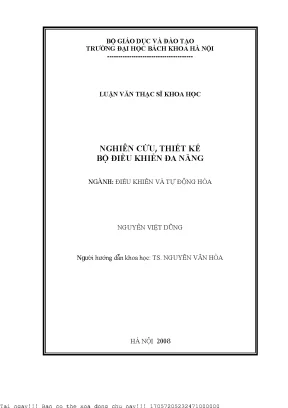 Nghiên ứu thiết kế bộ điều khiển đa năng