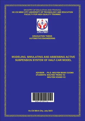 Modeling simulating and assessing active suspension system of half car model