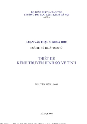 Thiết kế kênh truyền hình số vệ tinh