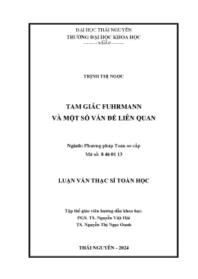 Tam giác fuhrmann và một số vấn đề liên quan
