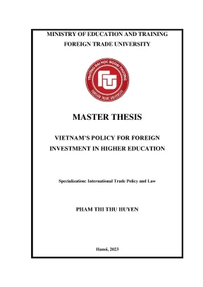 Vietnams policy for foreign investment in higher education